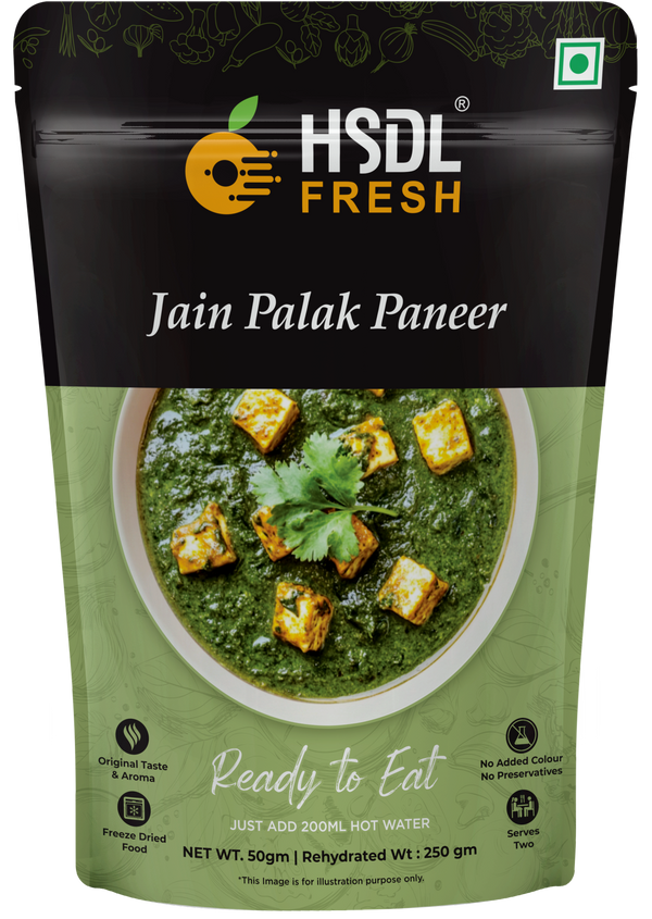 Jain Palak Paneer